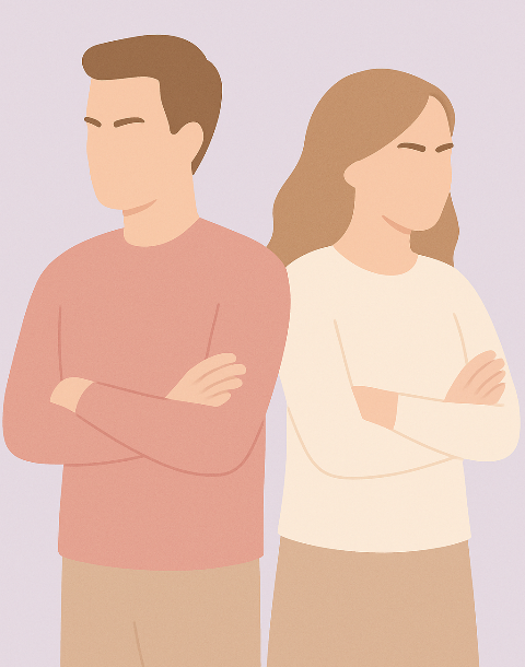 Apego evitativo inseguro Pareja que muestra apego evitativo